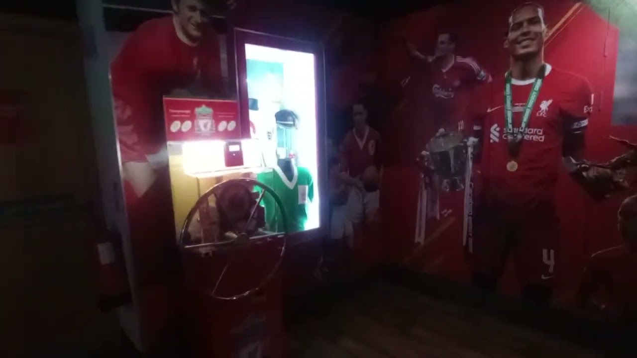 Looking around the Liverpool museum and memorabilia 