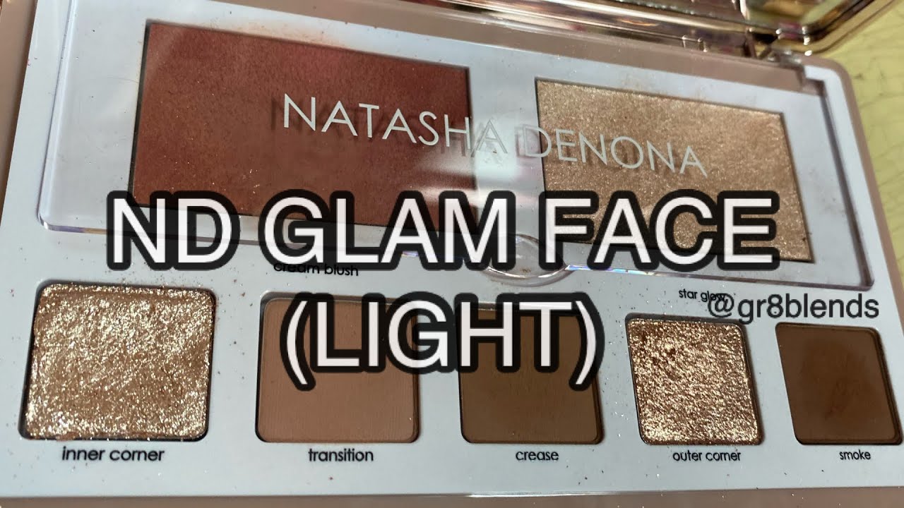 NATASHA DENONA GLAM FACE PALETTE (LIGHT) | EASY NEUTRAL SOFT GLAM EYE-LOOK | EYESHADOW TUTORIAL
