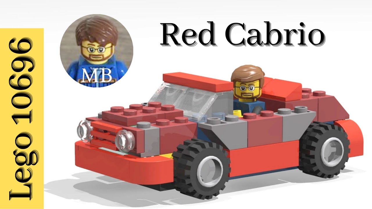 Lego classic 10696 - Red Cabrio Car - DIY instruction - building ideas