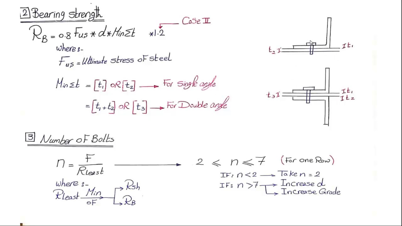 9-Design of Bolted Connection - Steel Structure in Arabic - ENG/Doaa Moussa