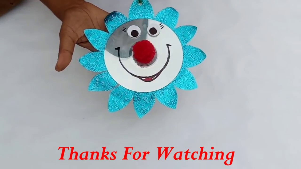 diy/Hanging Decoration Ideas Recycled CD Craft/ Old CD craft ideas/Best out of waste