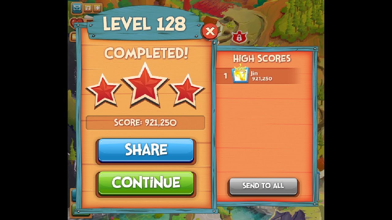 Pepper Panic Saga Level 128 ★★★ NO BOOSTER - 3 Stars