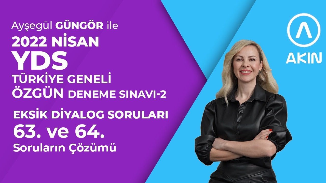 Türkiye Geneli - 1 YDS / Diyalog Sorularının Analizi