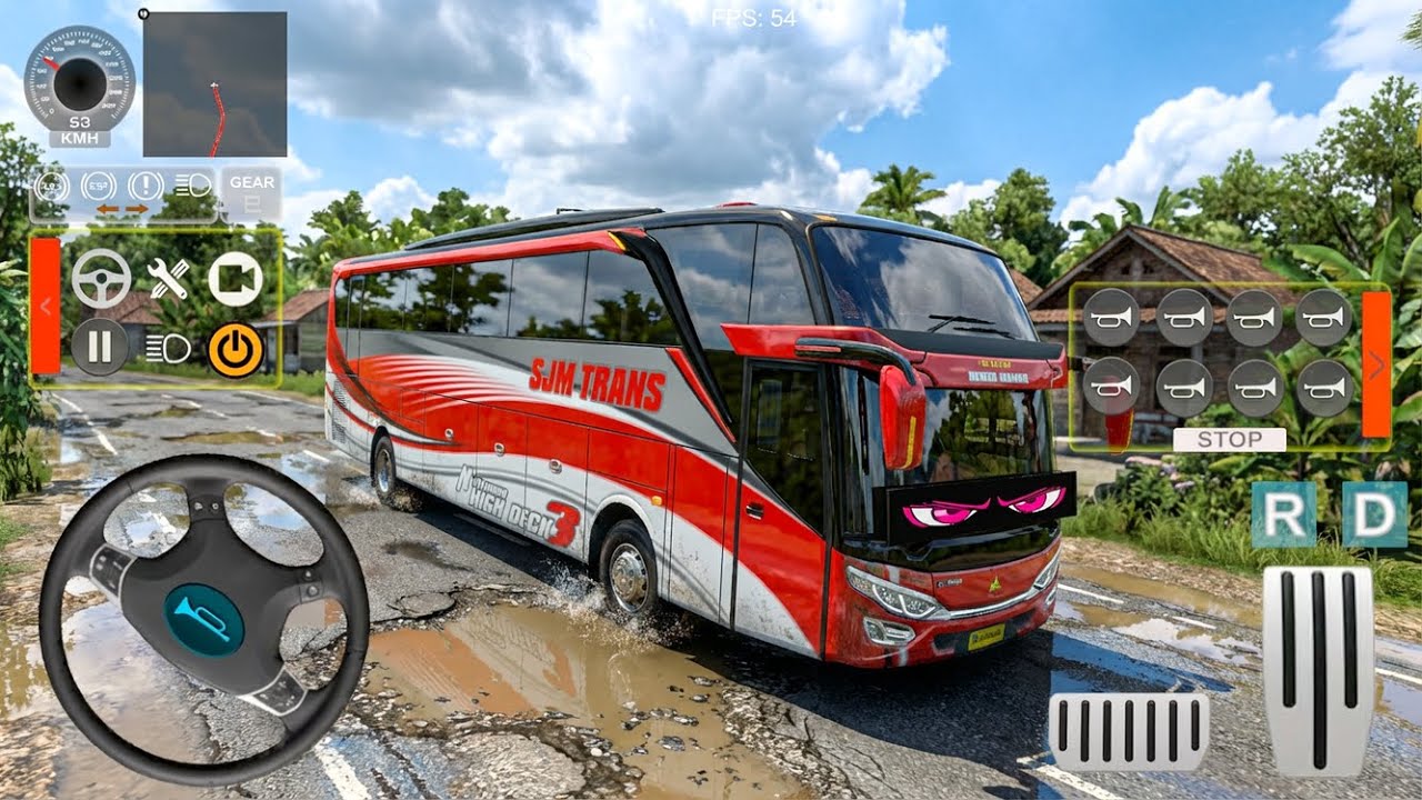 Bus Telolet SJM Trans Reza Maher Antar Pemudik ke Tasikmalaya