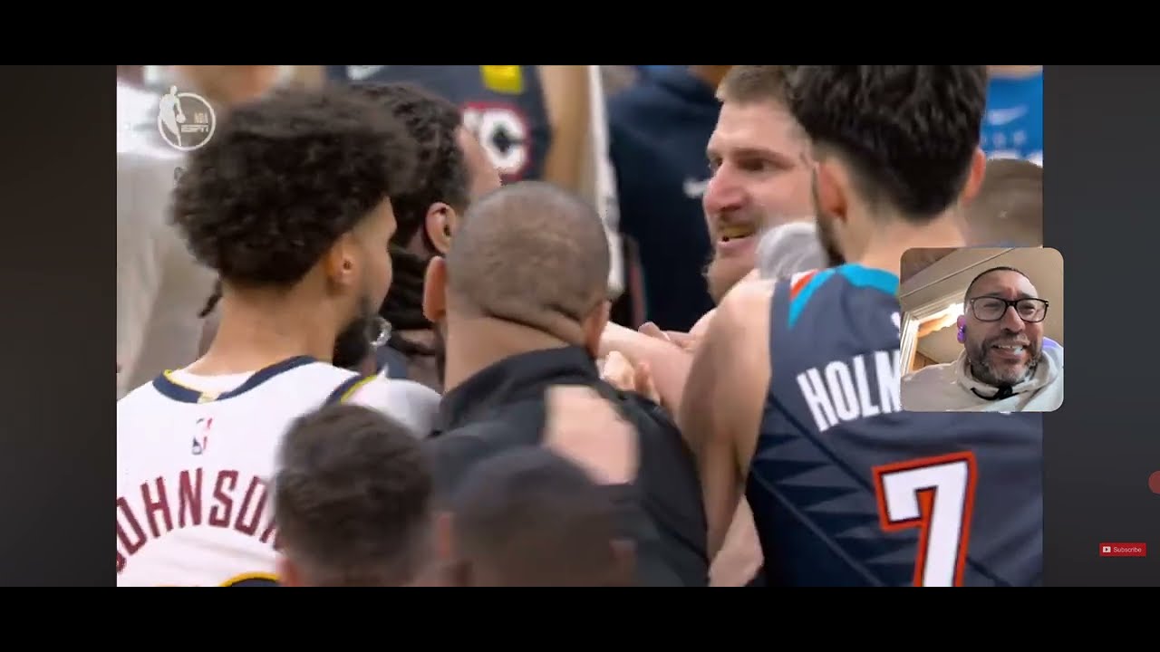 Nikola Jokic vs Lu Dort Heated Exchange