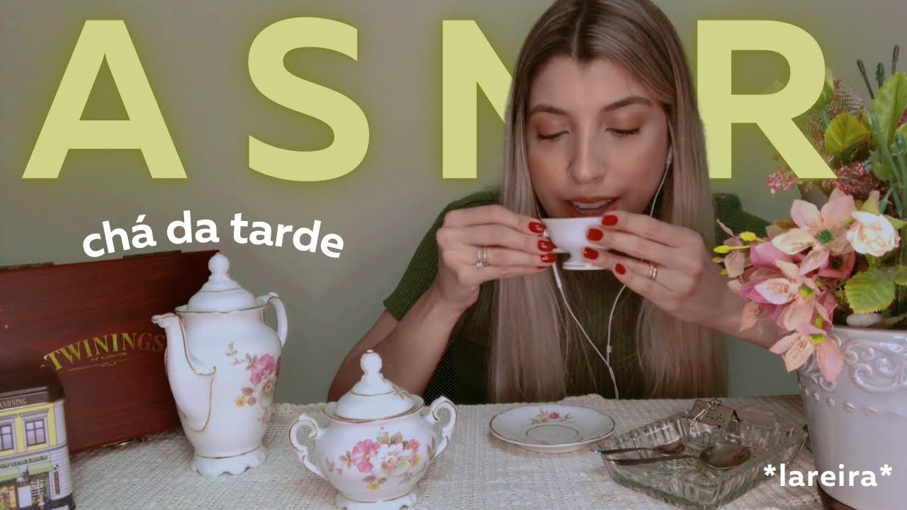 asmr:  chá da tarde  com você ( roleplay + lareira )