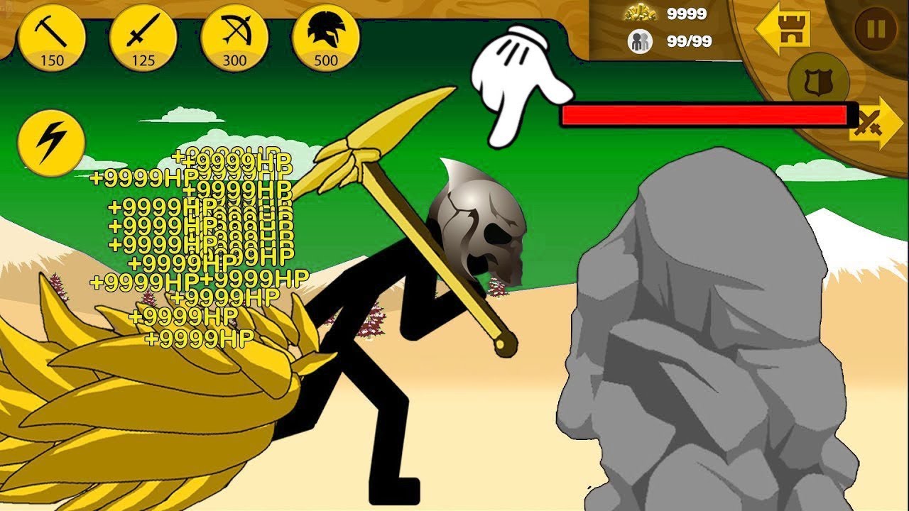 NEW GIANT MINER UNLIMITED GOLD FINAL BOSS HACK SKILL MAX LEVEL - MOD STICK WAR LEGACY