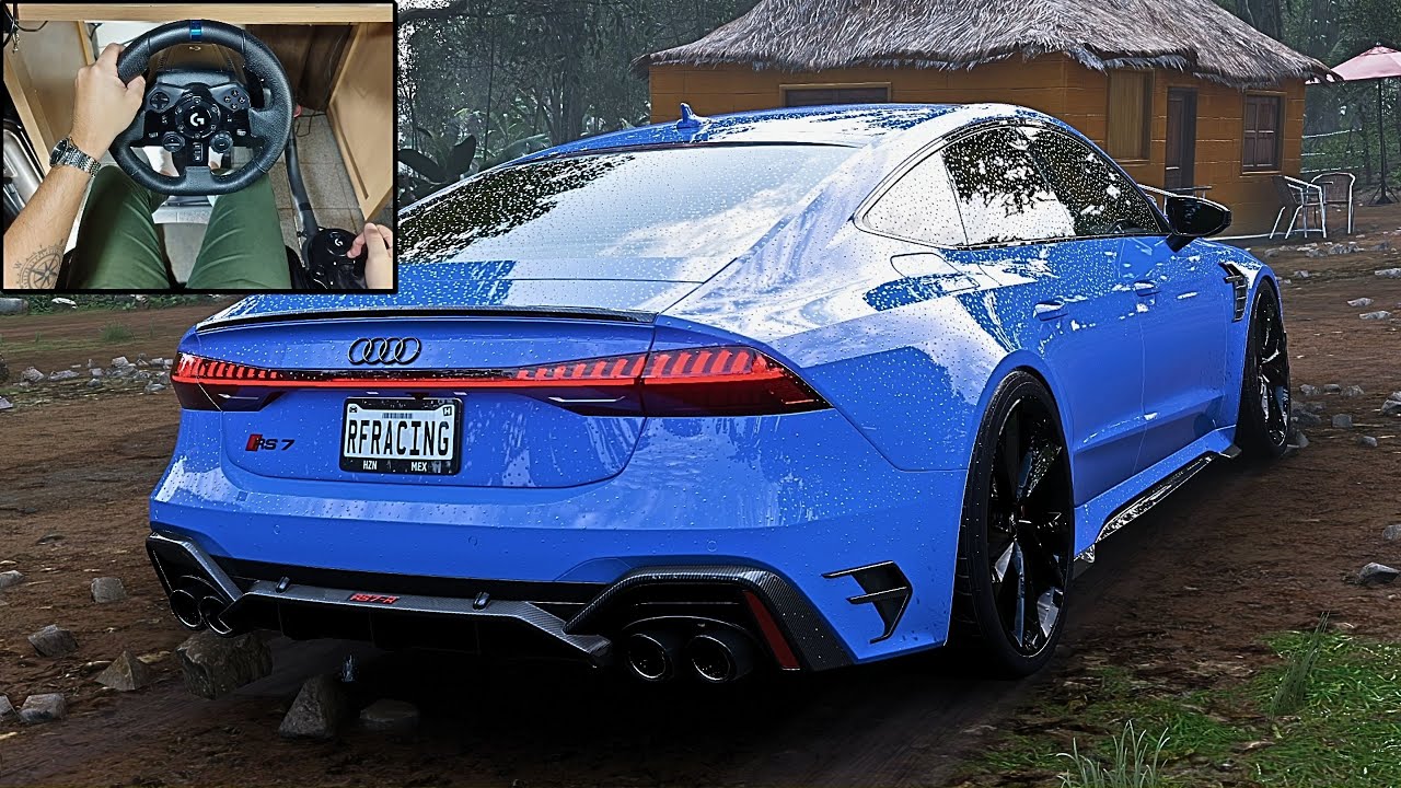 Audi RS7 Sportback 2021 - Forza Horizon 5 | Logitech G923 Steering Wheel