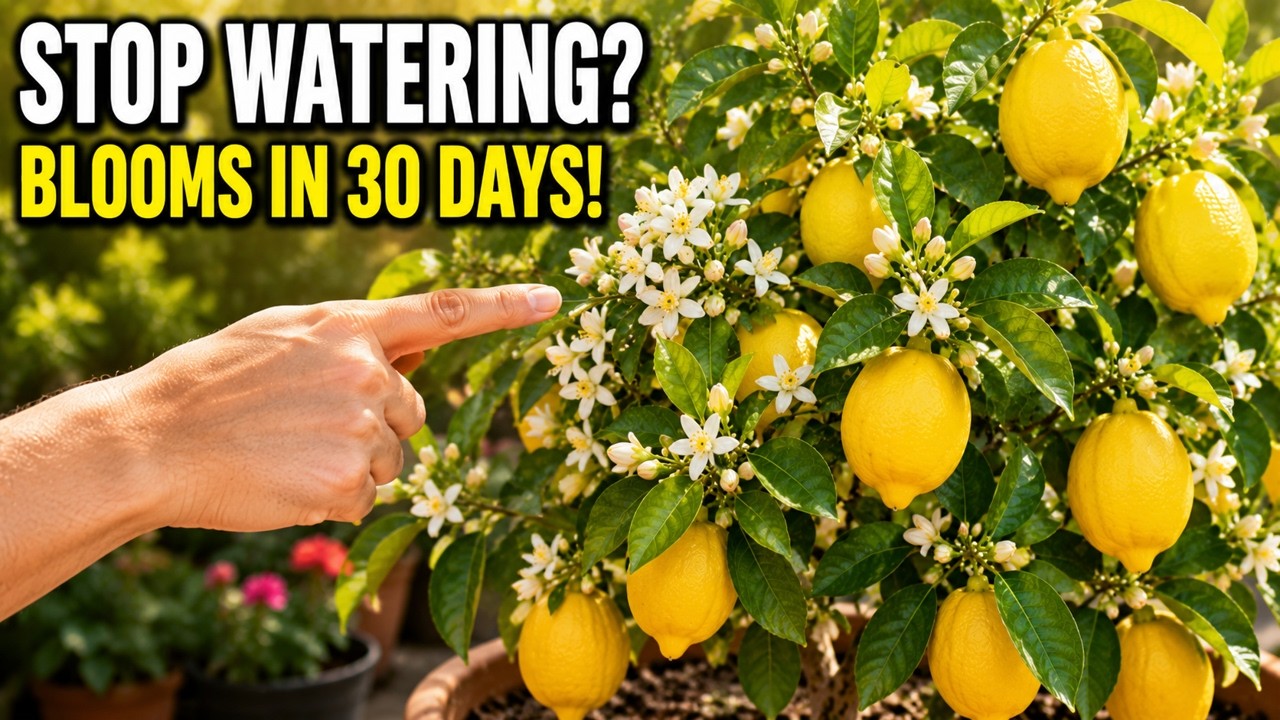 Stop Watering Your Lemon Tree! Do This and It Will Bloom in Just 30 Days 🍋