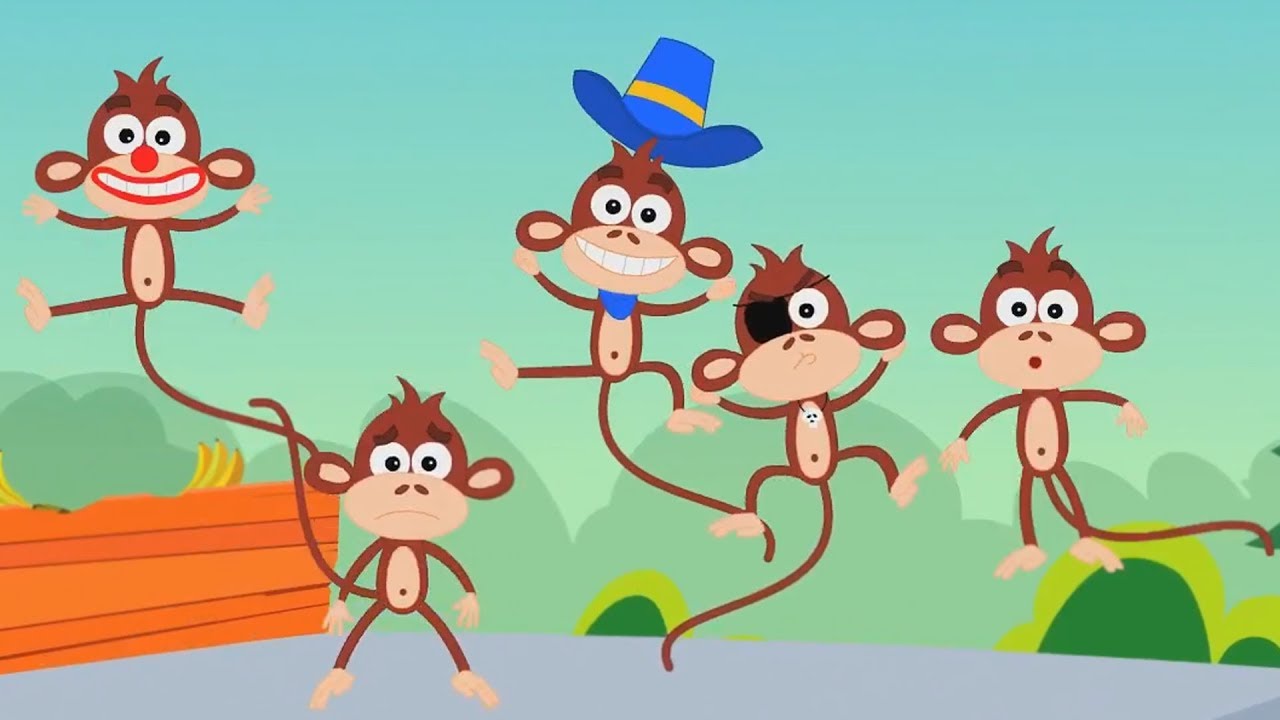 Five Little Monkeys | Kids rhymes | Nursery Rhymes | Songs For Children