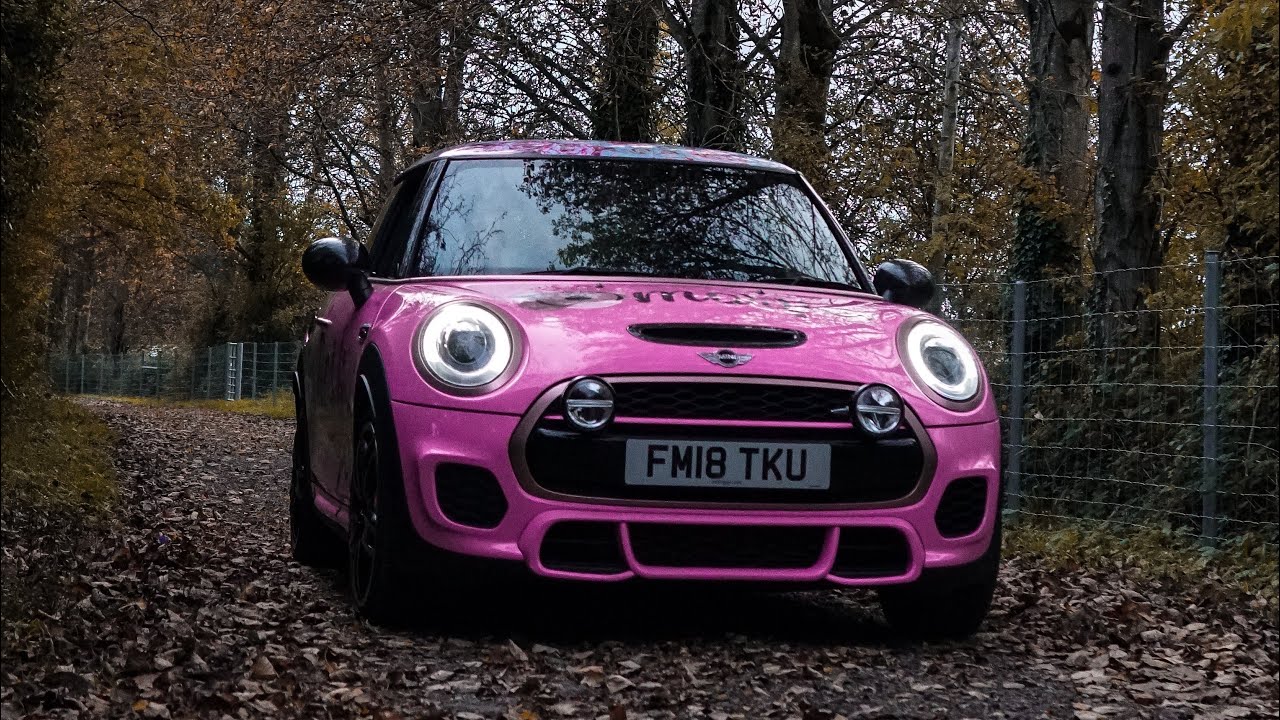 Mini Cooper Full Wrap In Gloss Pink