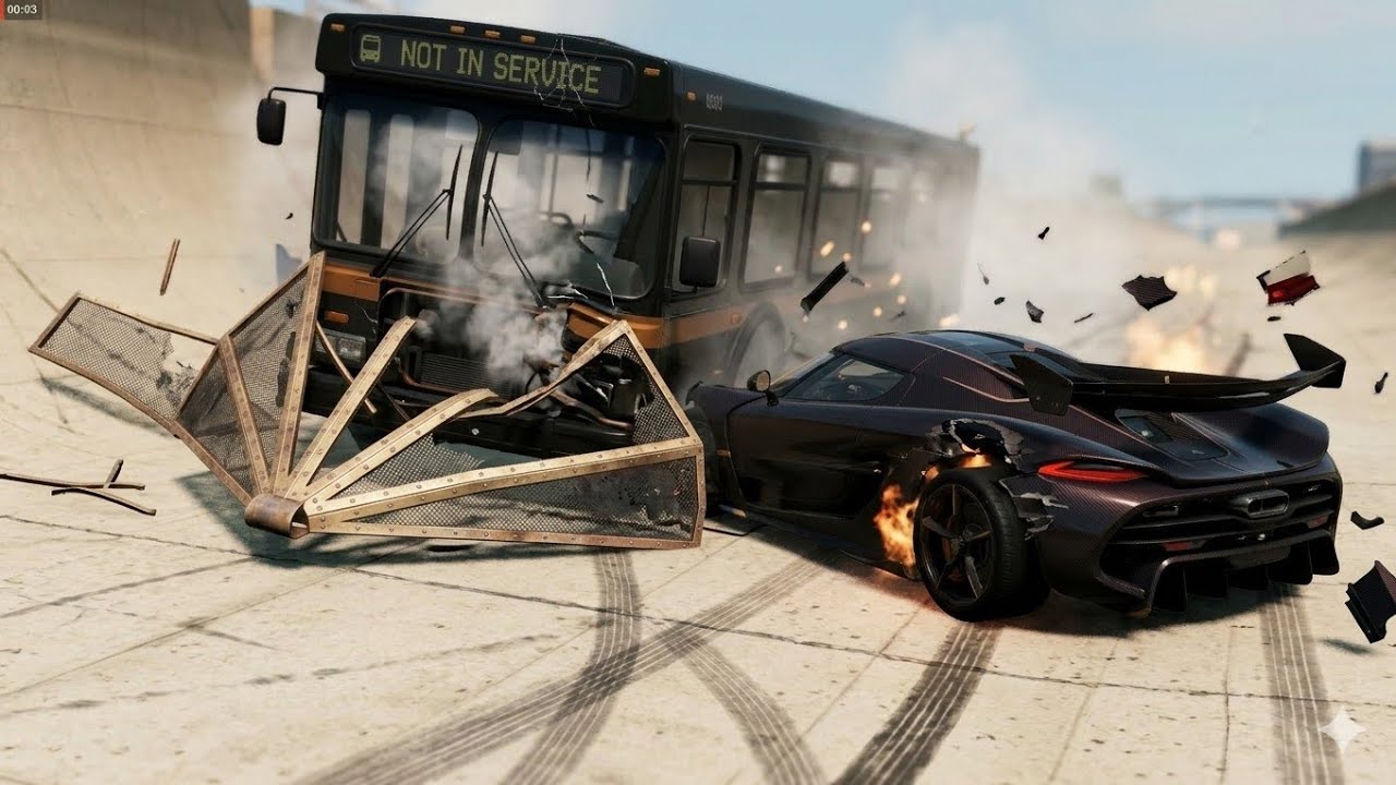 Level 1 to 10 Cars vs Biggest Mega Ramp (BeamNG.drive