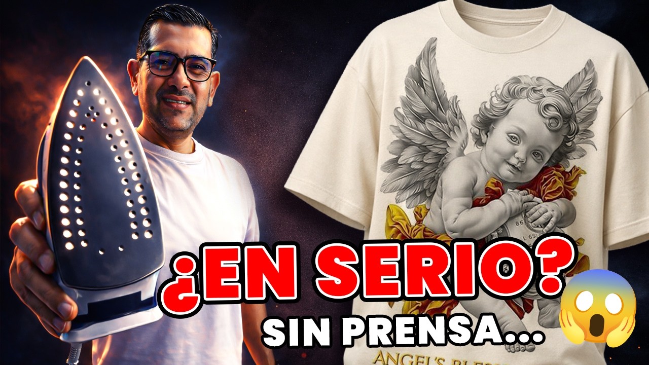 Planché DTF con plancha de ropa… ¿y pasó esto? 😱