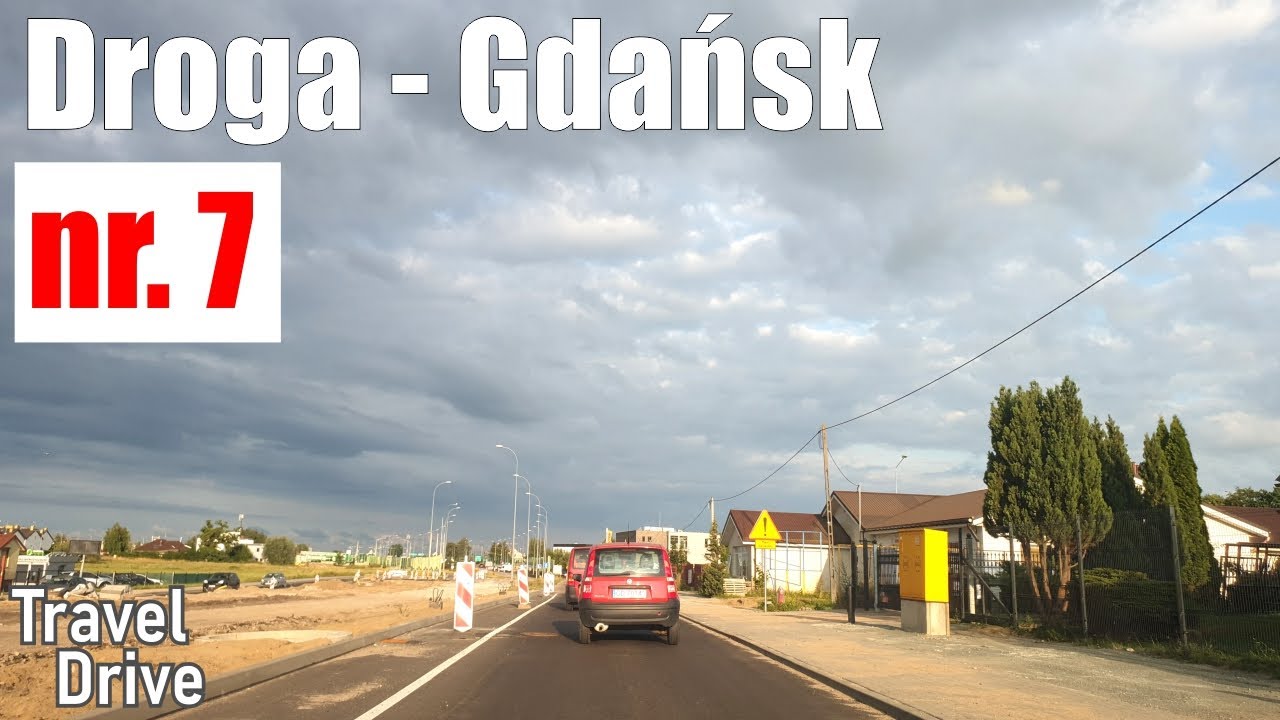 Droga krajowa nr 7 odcinek remontowany wjazd do Gdańska