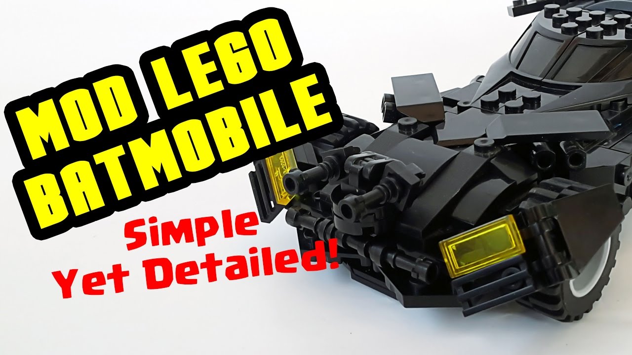 How To Mod Batmobile (Batman v Superman ver.) Lego Compatible - Simple yet Detail