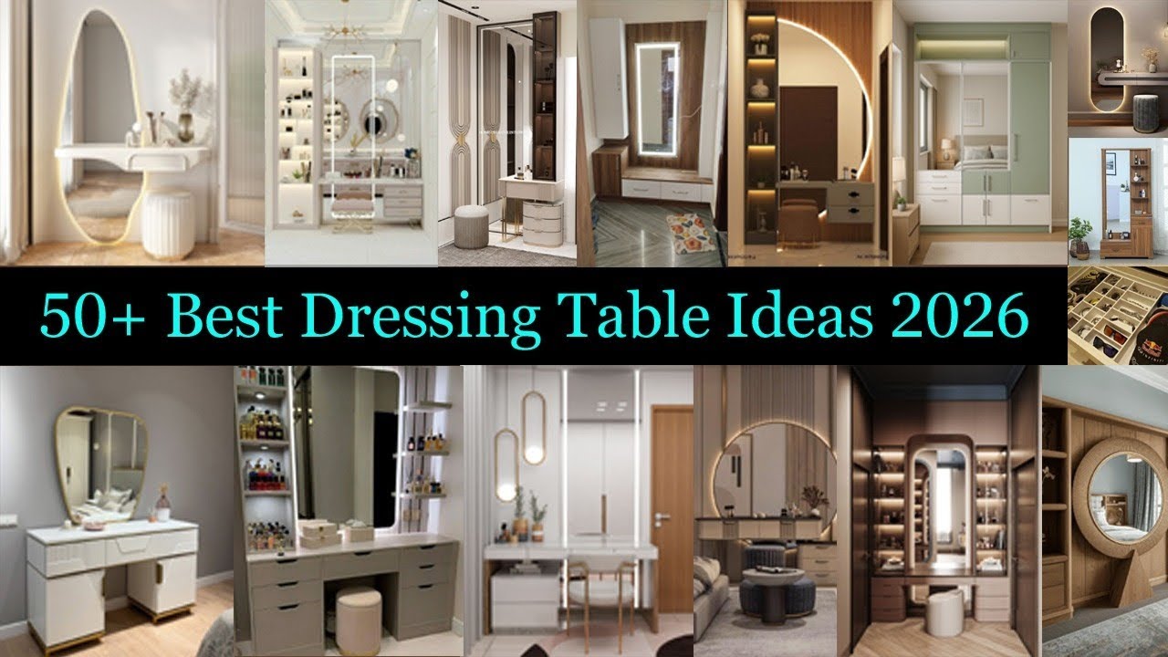 50+Best Dressing Table Ideas 2026! Mirror Table!  Best Dressing Table Style!