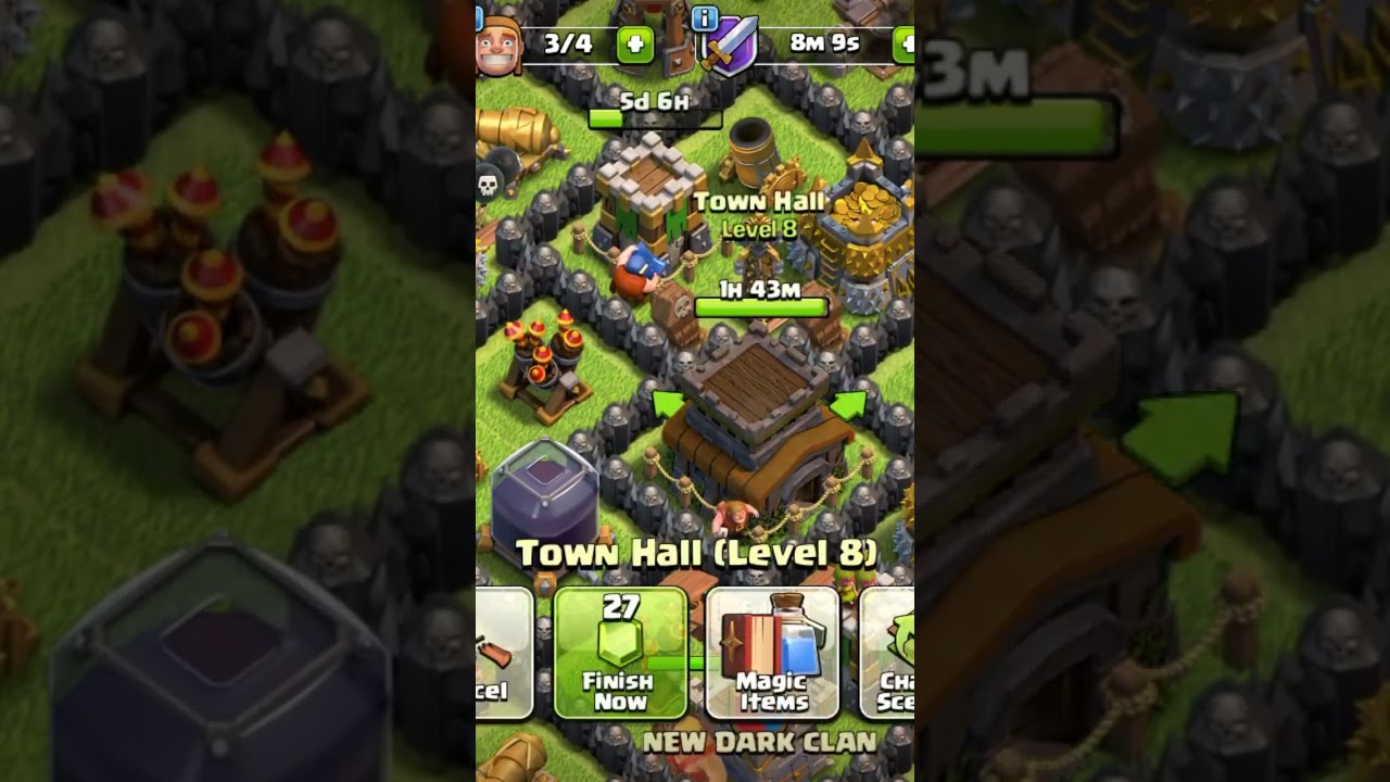 TH 8 MAX THAN UPGRADE TO NEST LEVEL😱😱