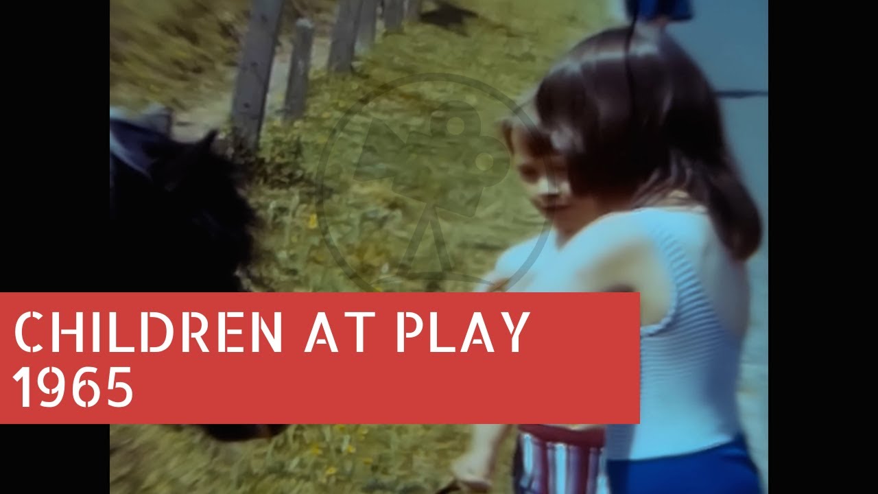Children at play 1965 Archive Footage