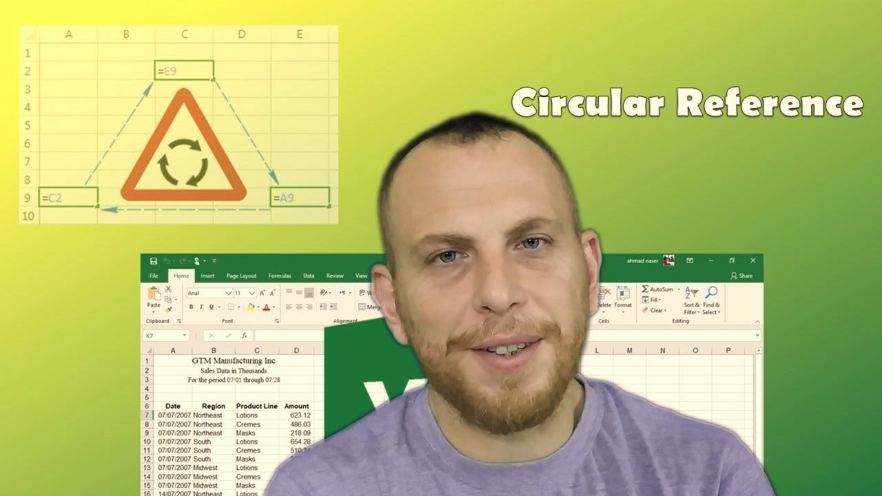 27. Excel - circular reference   | اكسل - المرجع الدائري