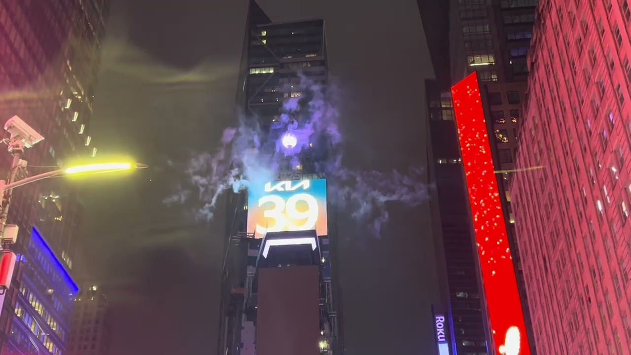 Street Spitzley’s history of attending ball drop in Times Square on NYE #timessquareballdrop 