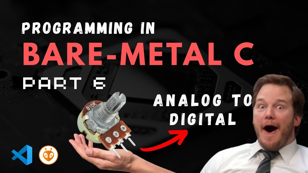 Bare-Metal C | Чтение аналоговых входных сигналов с помощью АЦП! (Часть 6)