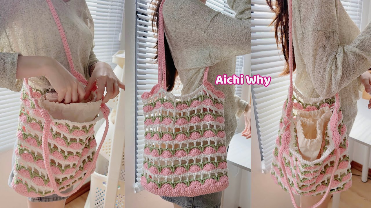 Crochet Tote Bag || Hướng dẫn móc Túi Tote đựng đồ || Hướng dẫn cho người mới bắt đầu.