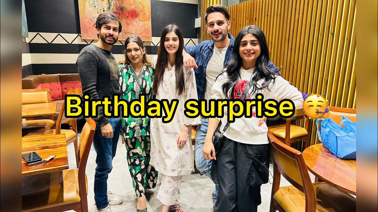 Usama khan ko dia Birthday surprise 🥳 | Sehar or Zainab k sath car race | HamzaShykh