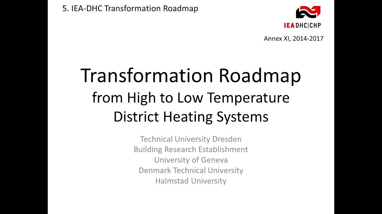 IEA DHC Annex XI: Smart energy systems and 4th generation district heating - Part 1