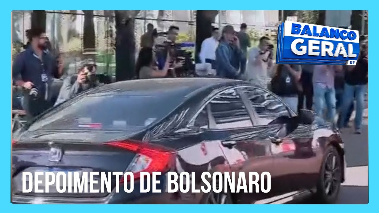 Jair Bolsonaro presta depoimento sobre atos extremistas contra a sede dos Três Poderes
