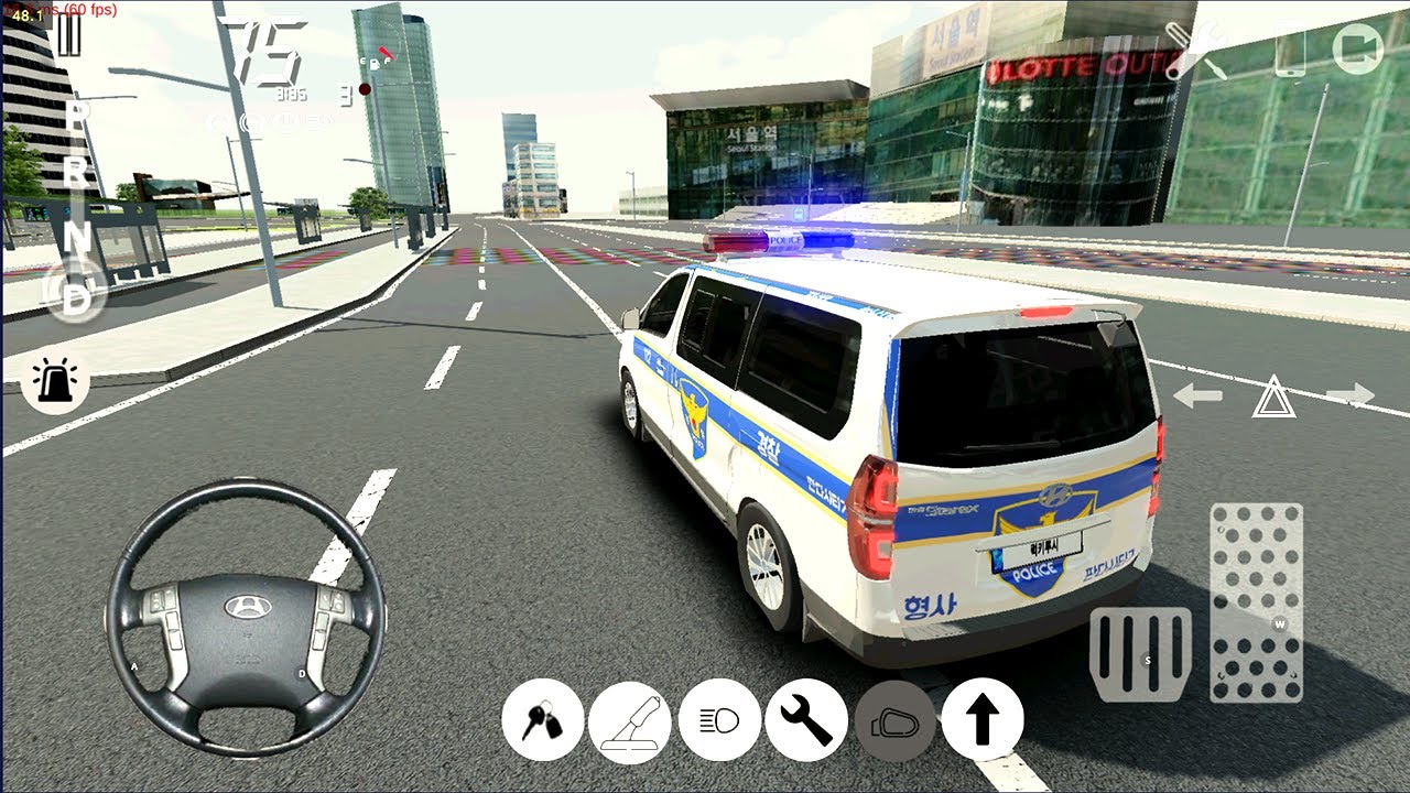 [모바일게임] 3D운전게임 4.0 스타렉스 & 스타리아 경찰 승합차! 삐용삐용