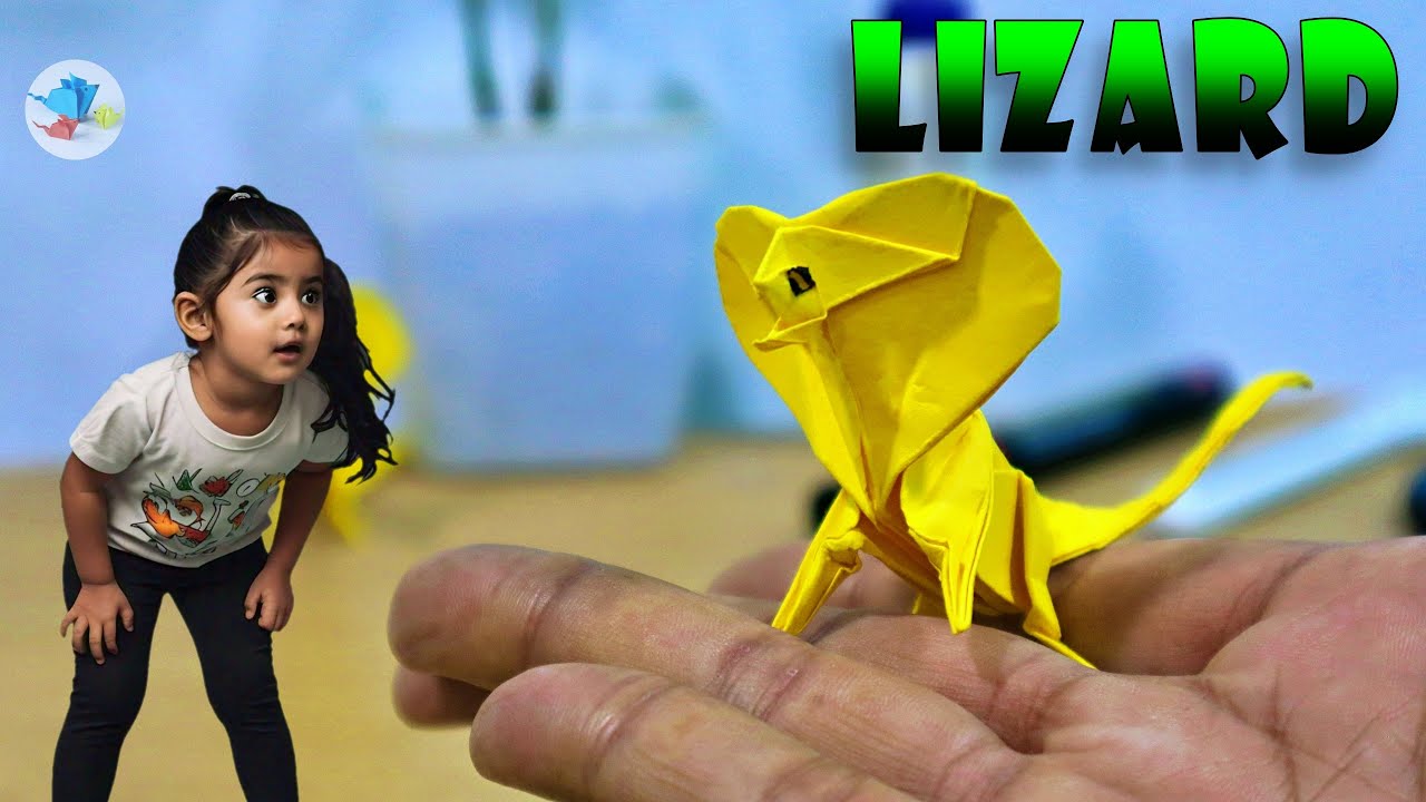 Amazing Origami Frilled Lizard – Beginner Friendly Tutorial | origami lizard