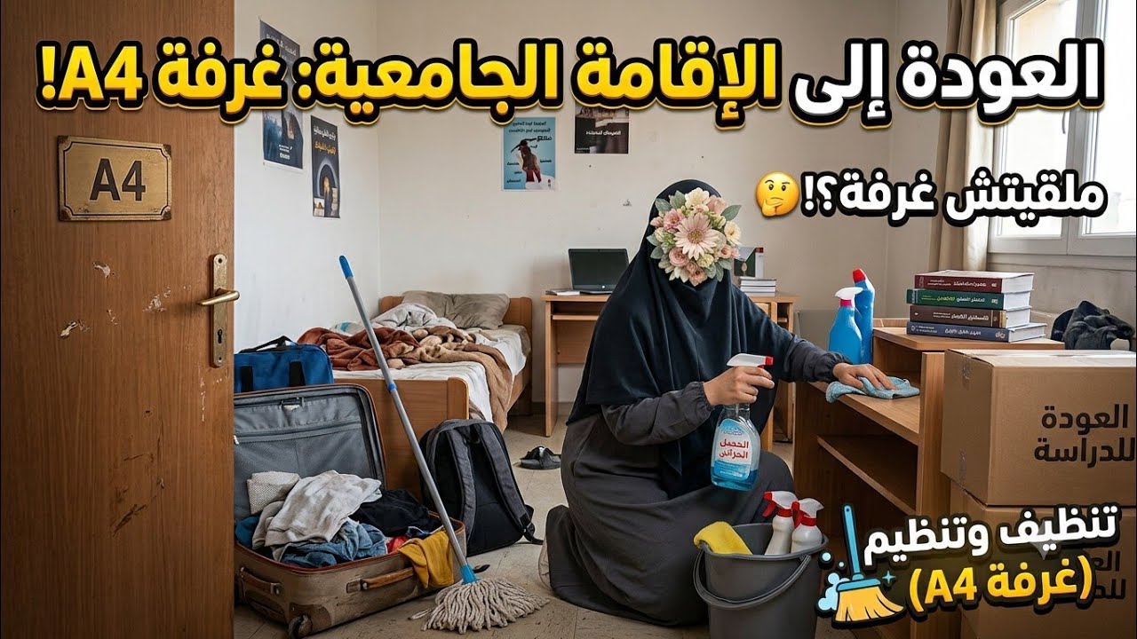 العودة للإقامة الجامعية ❤️🤍مالقيتش غرفة 😱😱 #trending #subscribe #like #share #fyp 