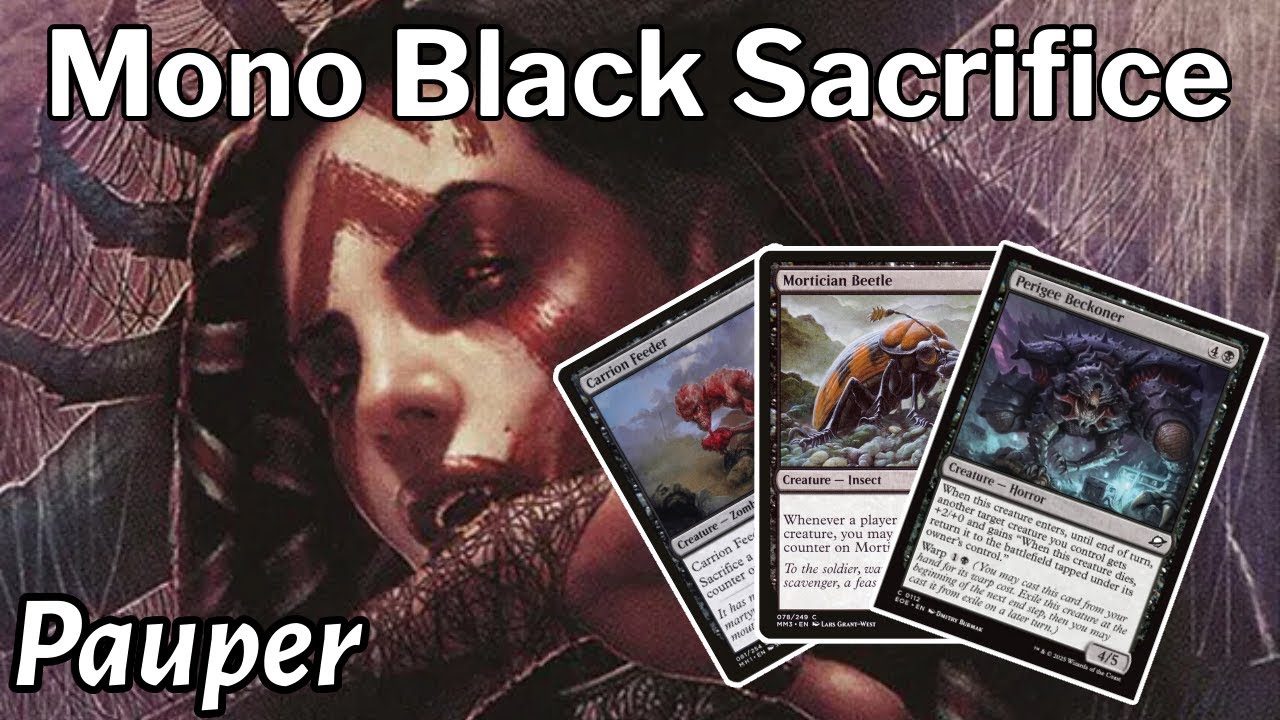 Why Is No One Playing This?! Mono Black Sacrifice Is GOOD | Pauper | MTGO