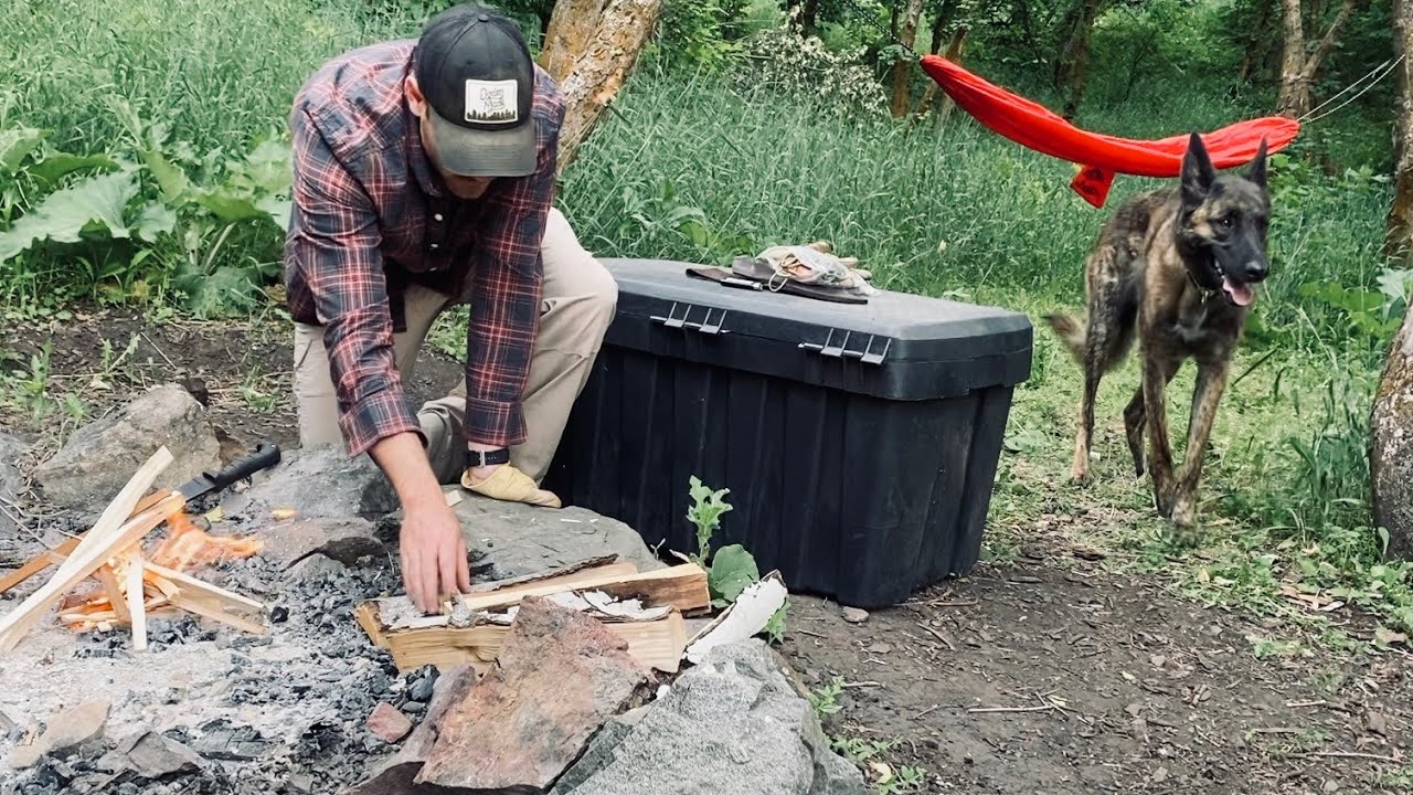 Solo camping with my dog (Dutch Shepherd / Belgian Malinois)
