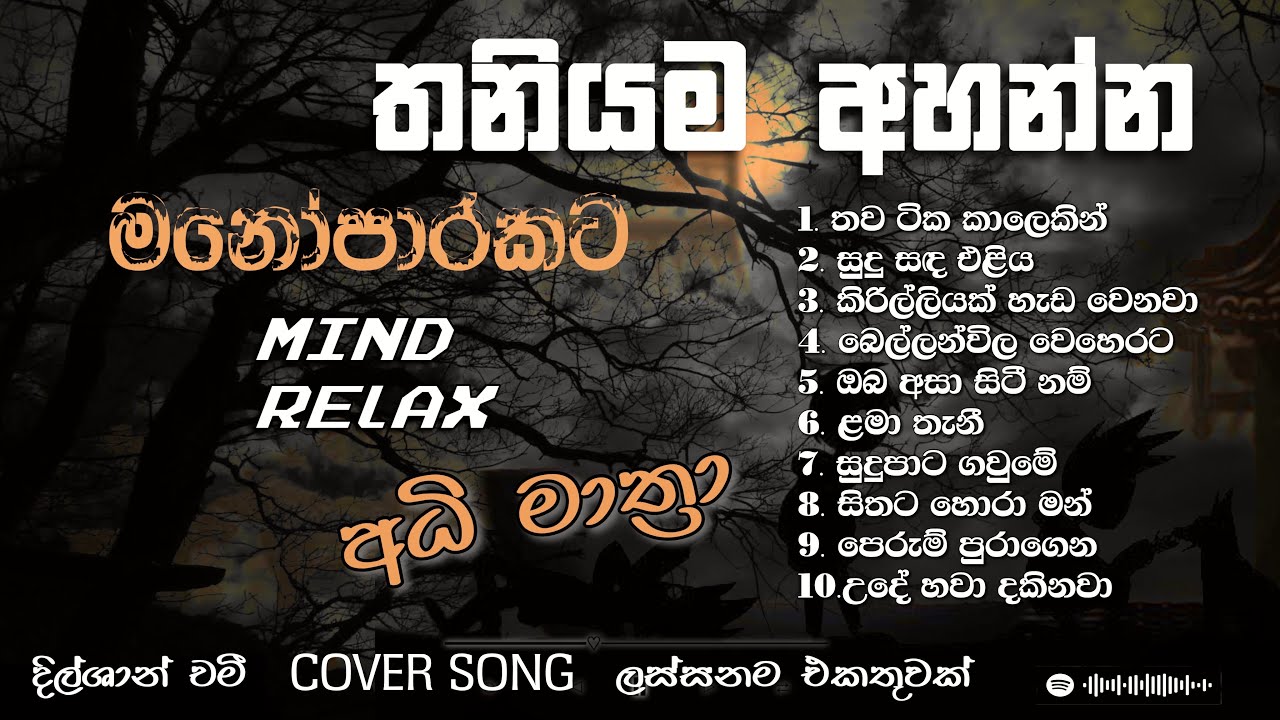 Manoparakata(මනෝපාරකට) Mind Relaxing Song Collection  Vol  4 |  #DilshanRathnayaka #dilshanchamee