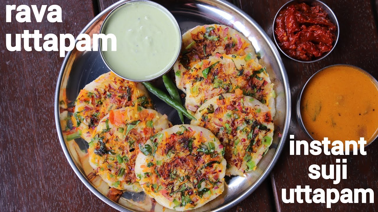 instant rava uttapam recipe | suji uttapam recipe | सूजी उत्तपम | sooji uttapam