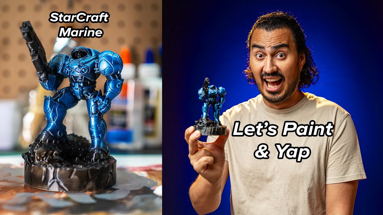 StarCraft Marine Minifig | Let's Paint and Yap in Jordan's Lab