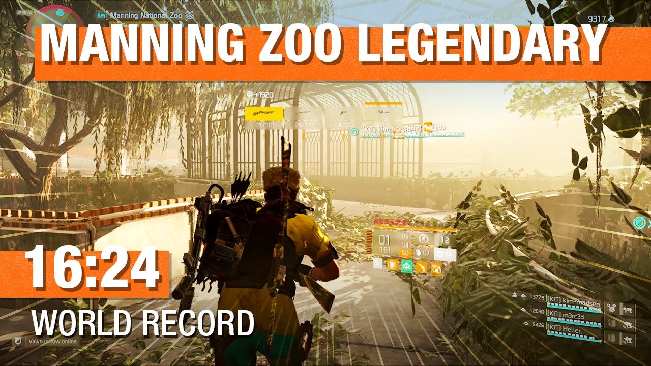 Division 2 Speedrun - Legendary Manning Zoo 16:24 [KIT]