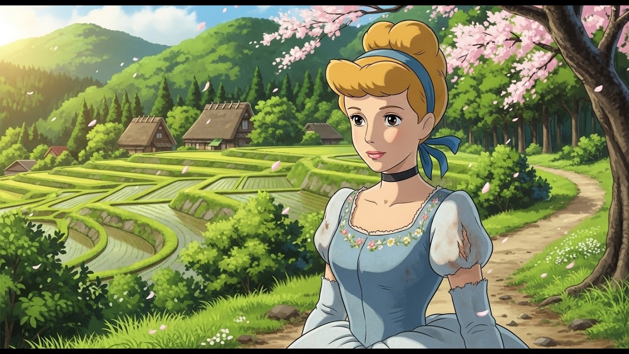 A Quiet Forest Meeting with Ayame & Cinderella 🌸✨ | ジブリ風 | 지브리 감성 | Ghibli-Style Ambience ASMR