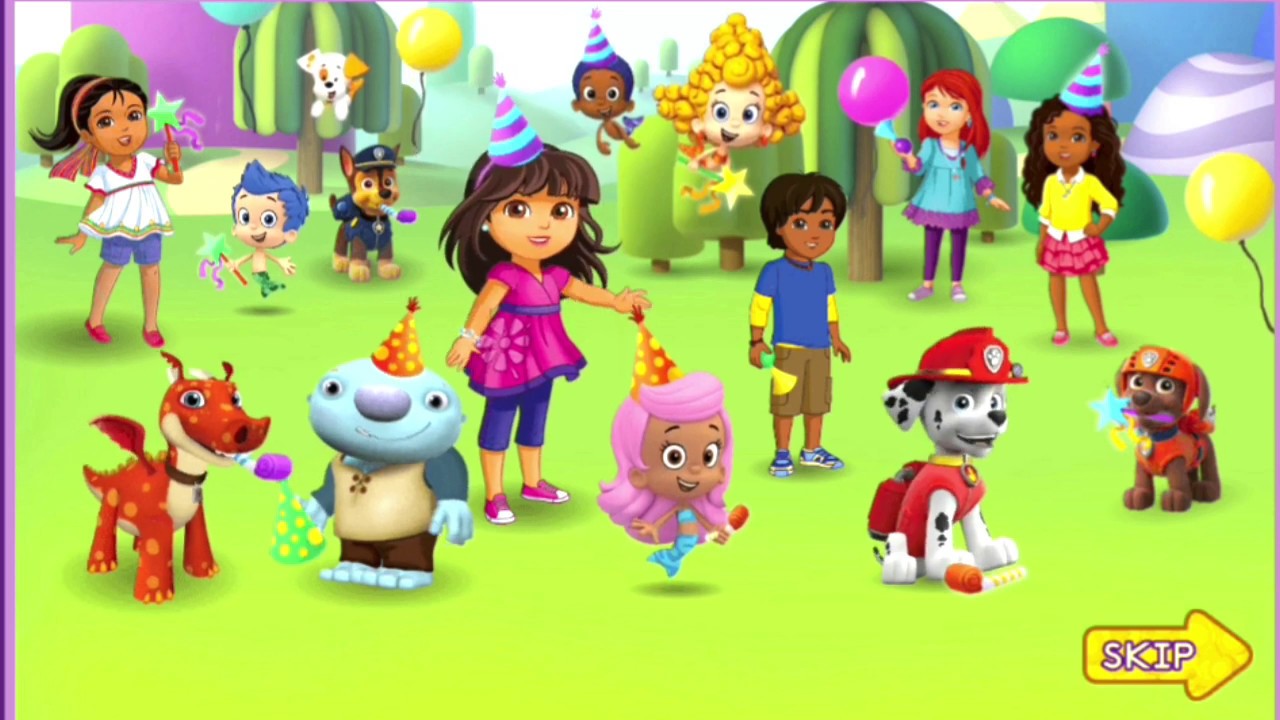 Nick Jr Party Racers Game | Online Games for Kids | Dora Paw Patrol Bubble Guppies
