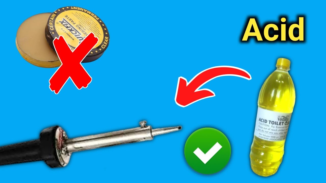 Make Your OWN Soldering Flux with Toilet Cleaner Acid!