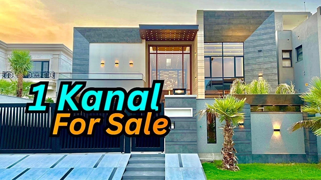 1 kanal ultra modern luxury house for sale in Abdullah Garden canal road faisalabad