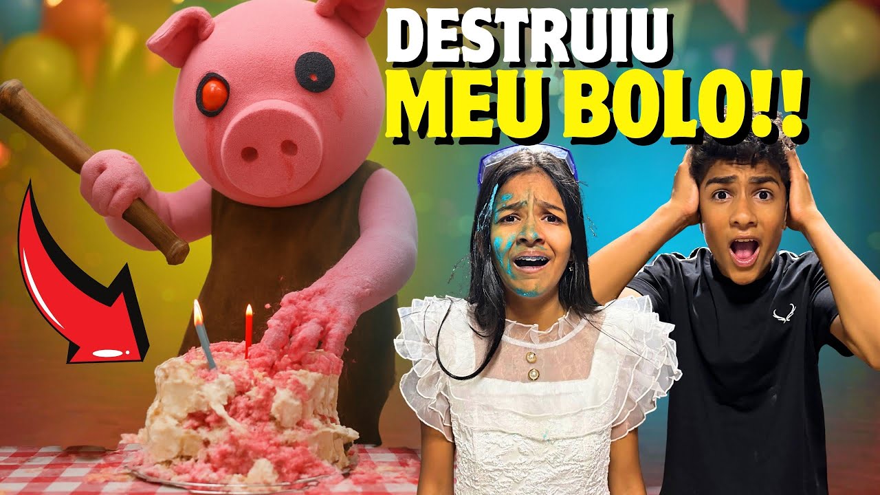 A PIGGY DESTRUIU A FESTA DA DUDA * e agora não sobrou nada. (Felipe e Duda)