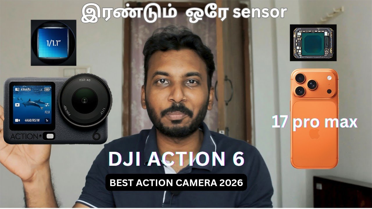 World's Best Action Camera 2026 | Tamil | DJI ACTION 6 #variableaperture #macrolens #supernightmode