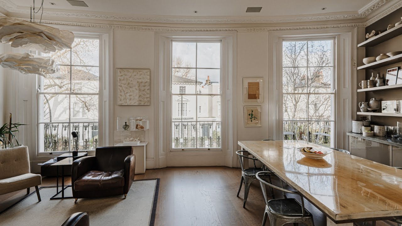 Creative family home with stylish interiors and south-facing garden near Notting Hill