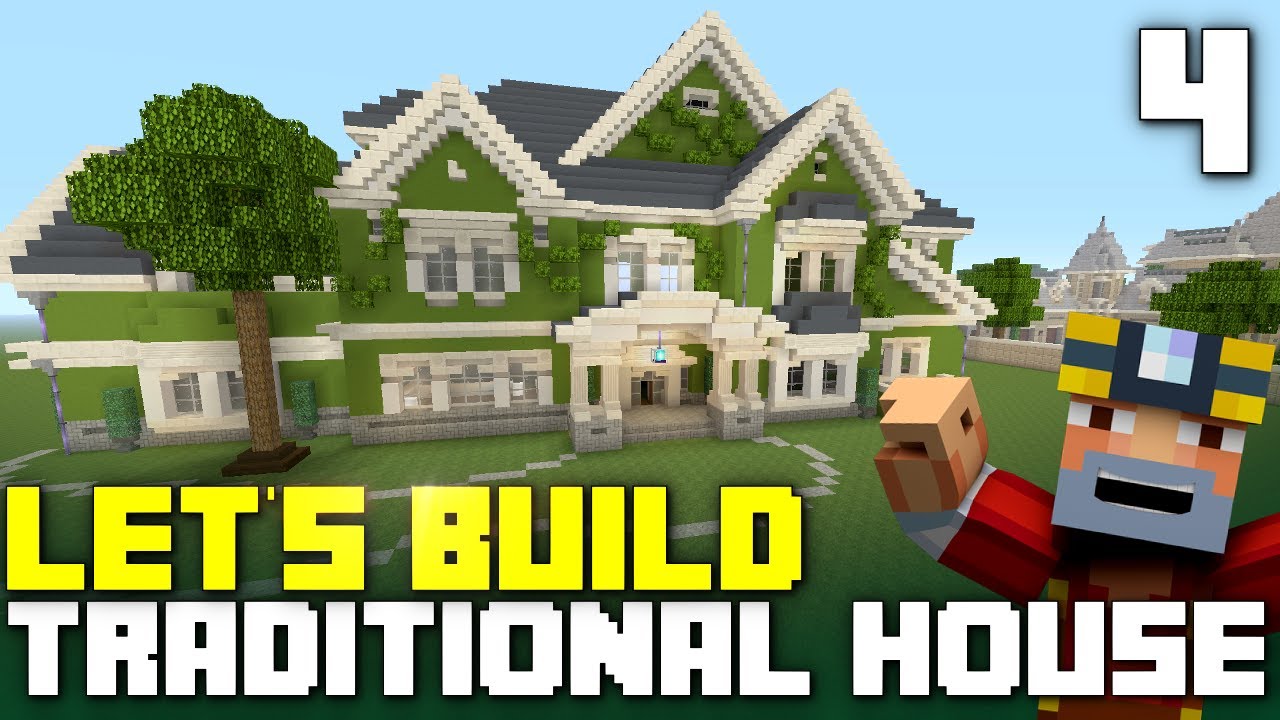 Minecraft Xbox One: Let's Build a Traditional House! (Part 4)