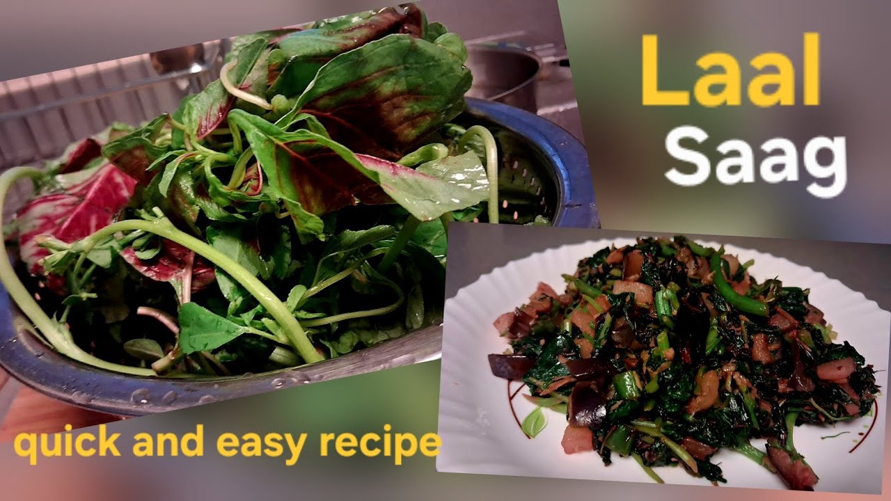Laal saag recipe  || Red Amaranthus leaves with vegetables 😋 || Rich in vitamins and minerals 👍