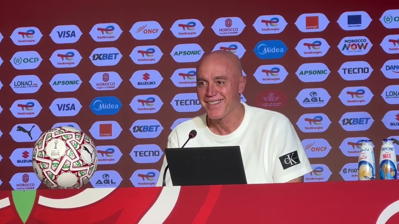  CAN 2025: Press conference of Miguel Angel Gammondi, coach of Tanzania after defeat against Morocco