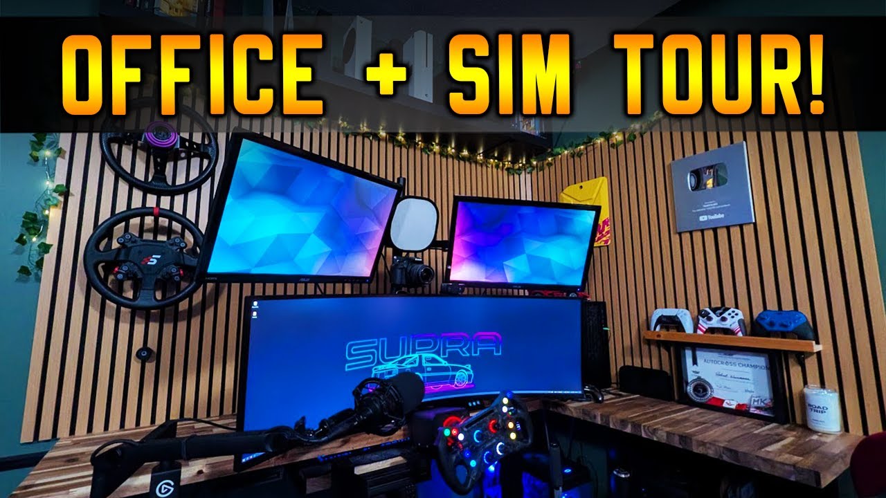 HokiHoshi's Office & Sim Rig Tour 2025! | A Hybrid Sim Racing Desk You've Never Seen Before