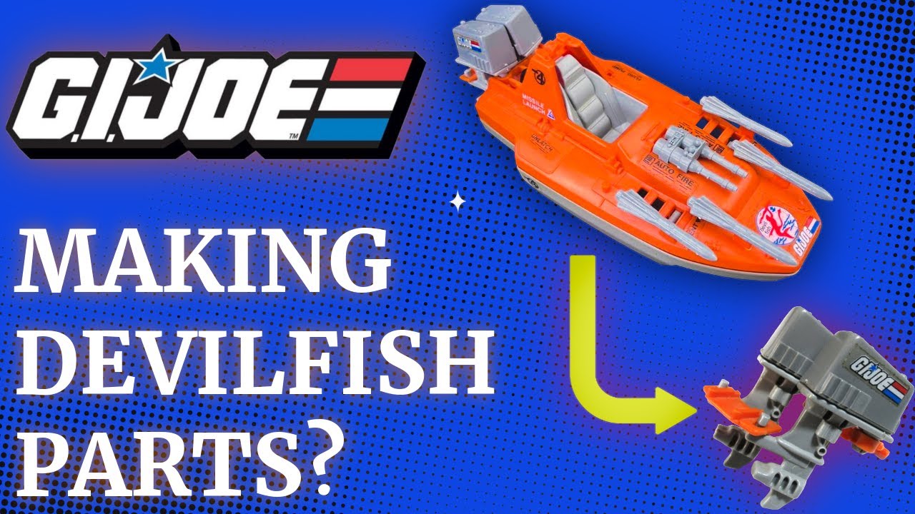 Making 3D Printed Parts for a Vintage GI JOE Devilfish!!!